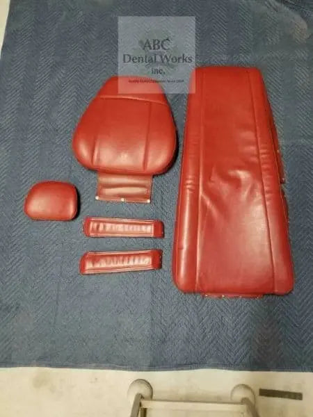 Marus DC-1000 Complete Upholstery Kit Replacement Red/Burgundy Vinyl.