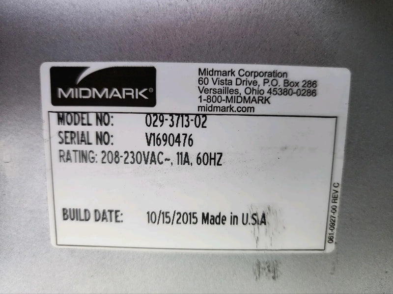 Midmark Power Vac Model 029-3713-02 P7 2015 220V MIDMARK