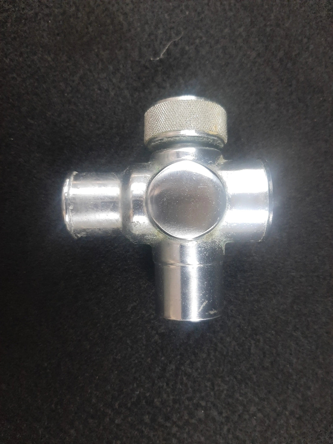 Parker Porter P1407A threaded bag tee - front view, MXR nitrous system fitting