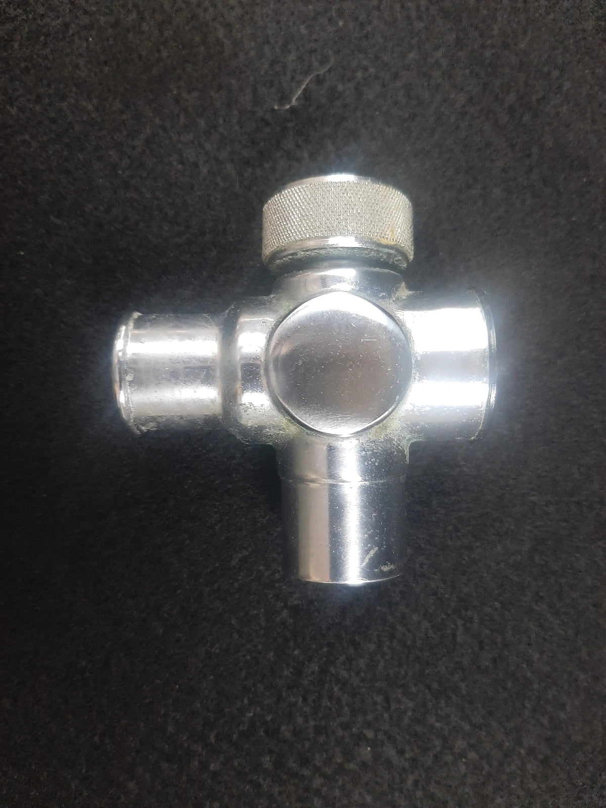 Parker Porter P1407A threaded bag tee - front view, MXR nitrous system fitting