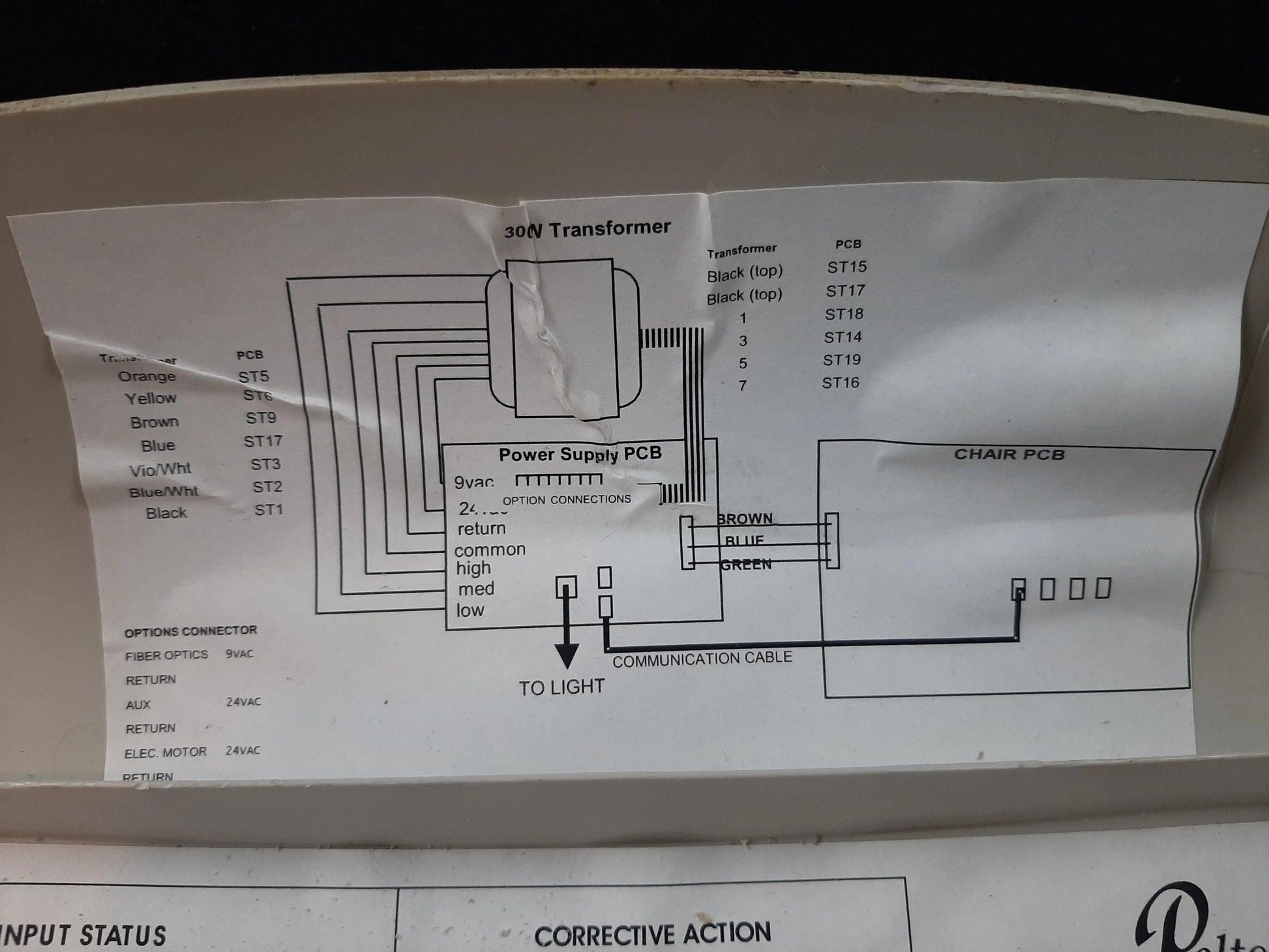 Pelton And Crane Spirit 300 Watt Transformer & Power Supply Board 052160 PELTON CRANE