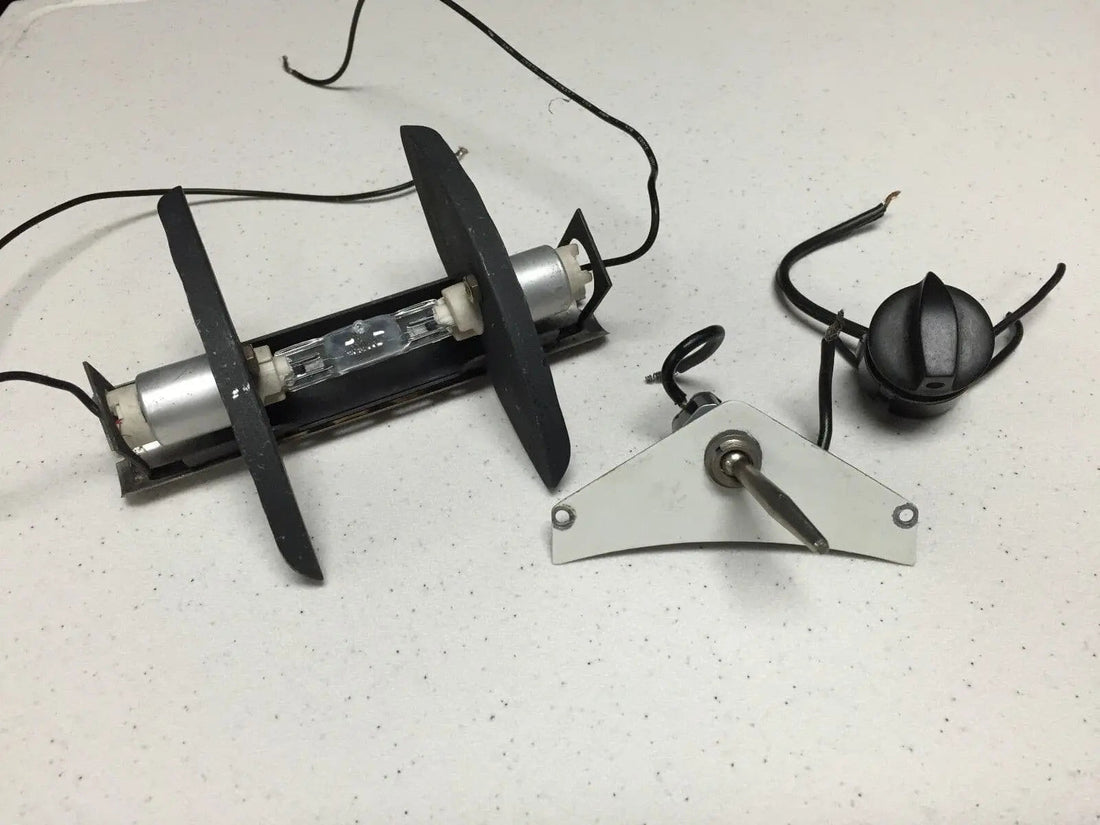 Pelton & Crane LFI dental light refurbish kit, full kit view with switch and dimmer