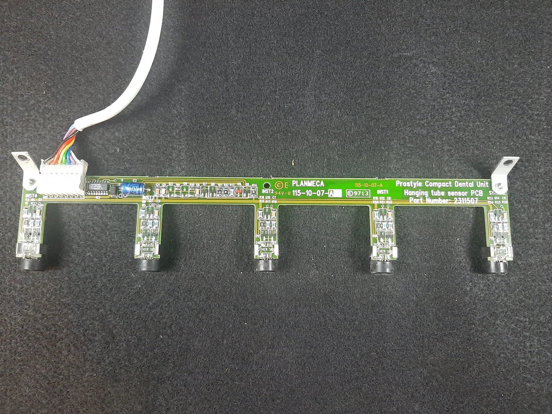 Planmeca 2311507 hanging tube sensor PCB, front view