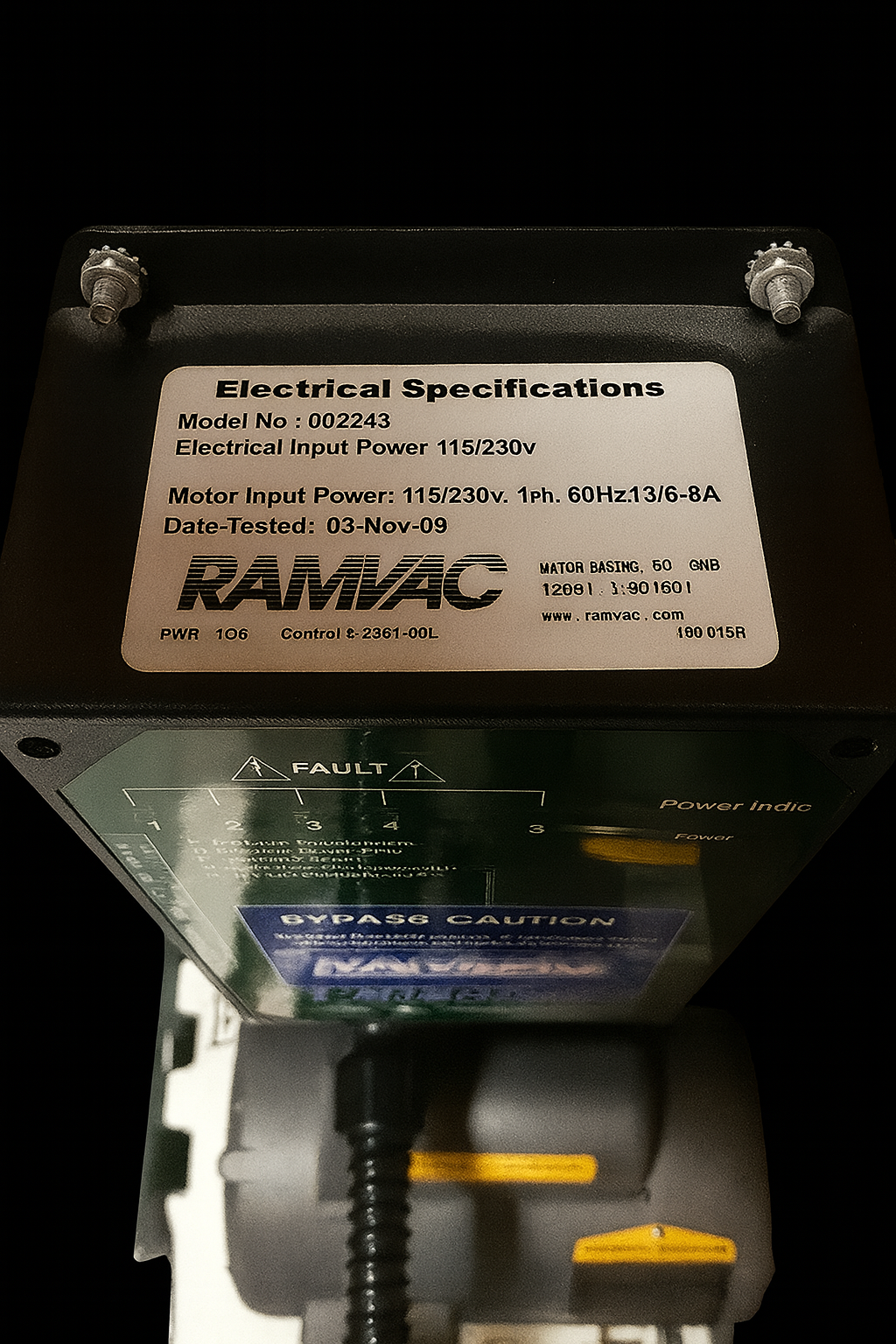 RAMVAC Bulldog QT1 2010 Dental Vacuum System with Otter Tank – Refurbished