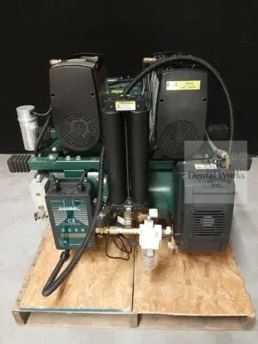 Ramvac Osprey OSP24S 2016 99hrs Single PH 220 V Dental Compressor Patient Ready.