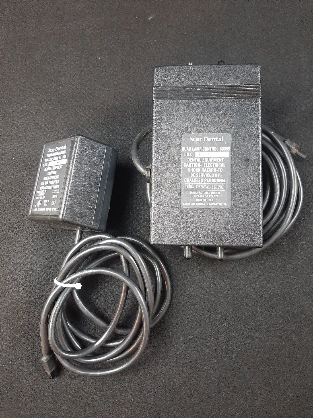 Star Dental Quad Lamp Control 60985 and Transformer 60987 - front view